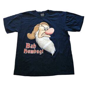 Vintage Disney Grumpy Bah Humbug T-Shirt Snow White Dwarves Mens Large